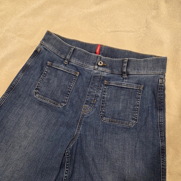 Spanx Wide-Leg Crop Jeans, Size L - Picture 3 of 12